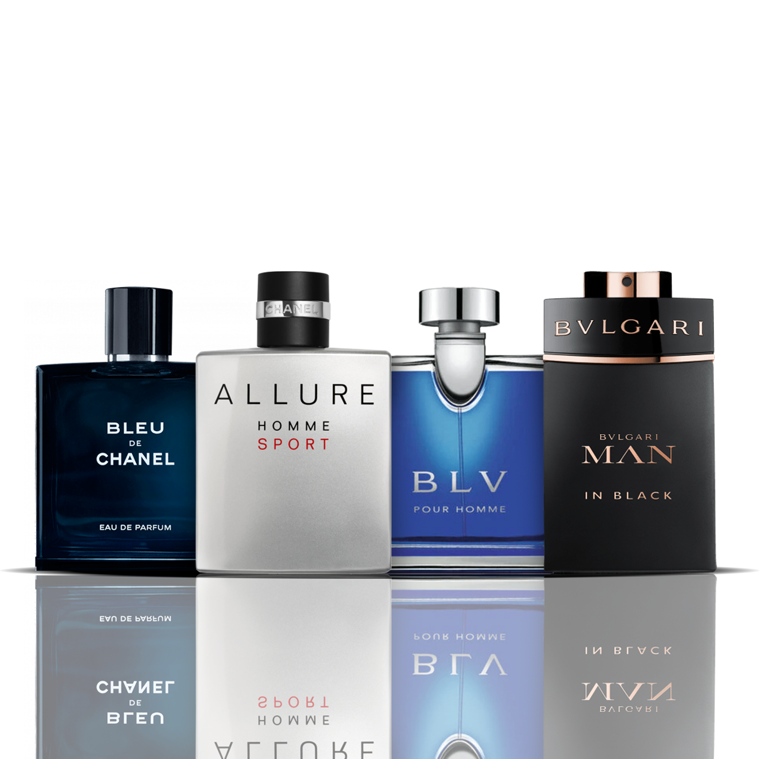 Zestaw 4 Perfum | Bleu de Chanel + Allure Sport + BLV + Man in Black